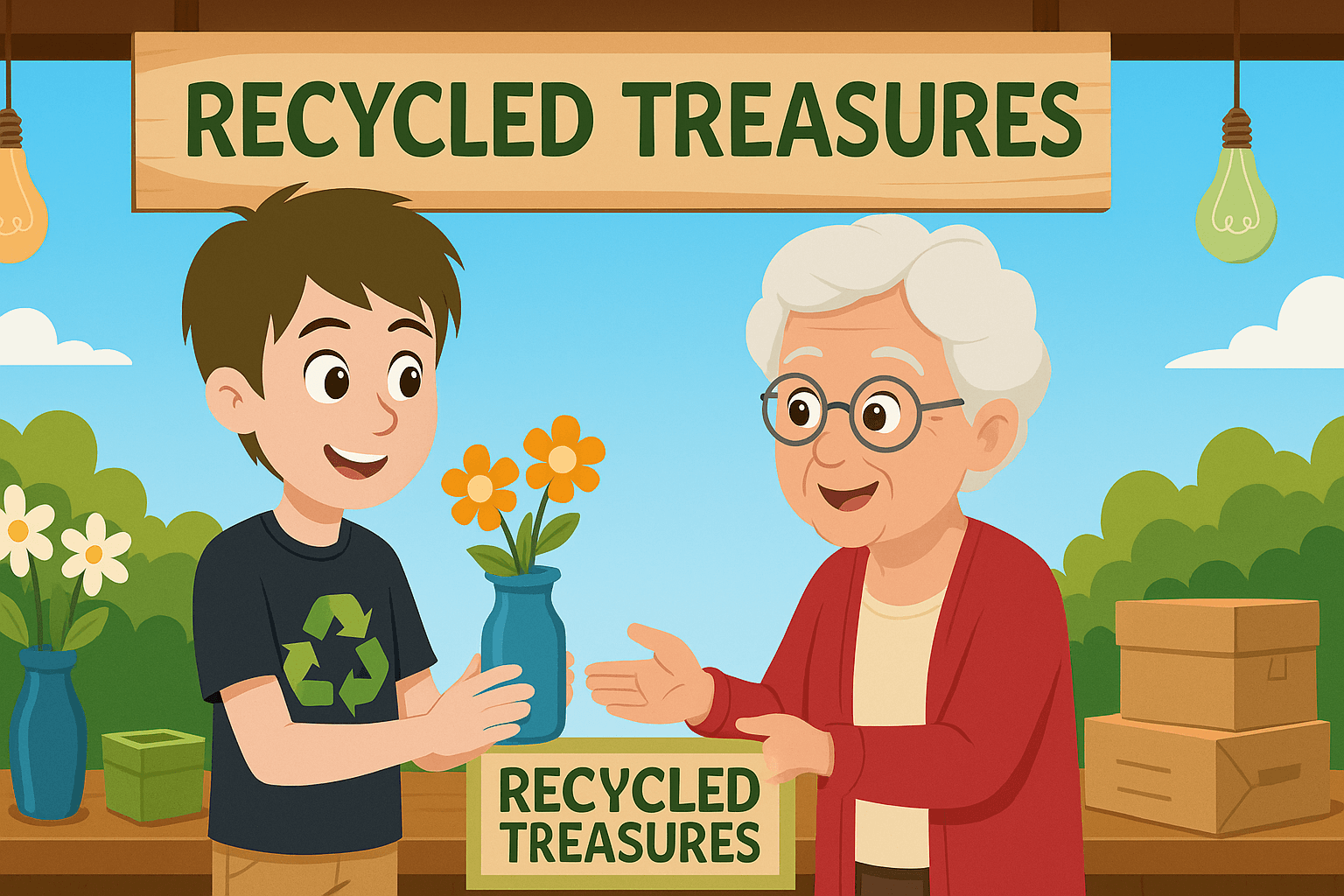 Recycled Treasures: Maya's Upcycled Crafts